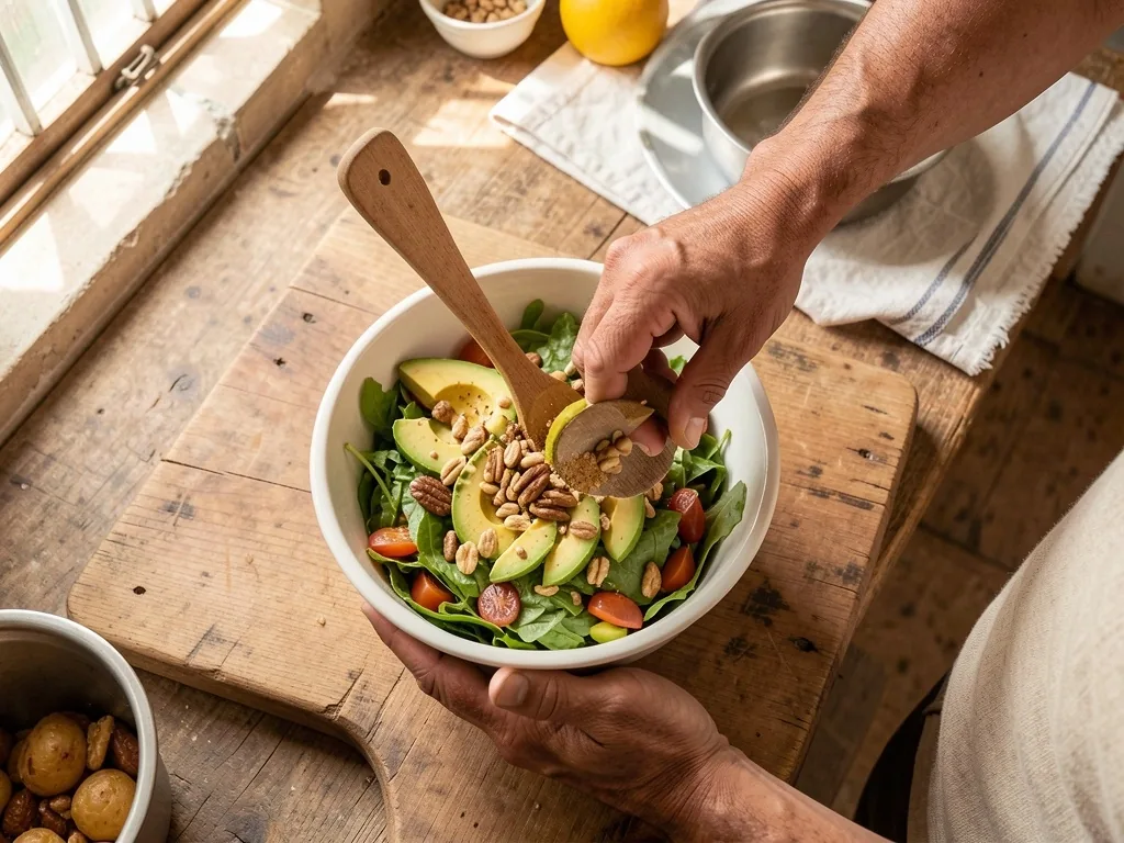 Preparación de alimentos recomendados para el bienestar masculino