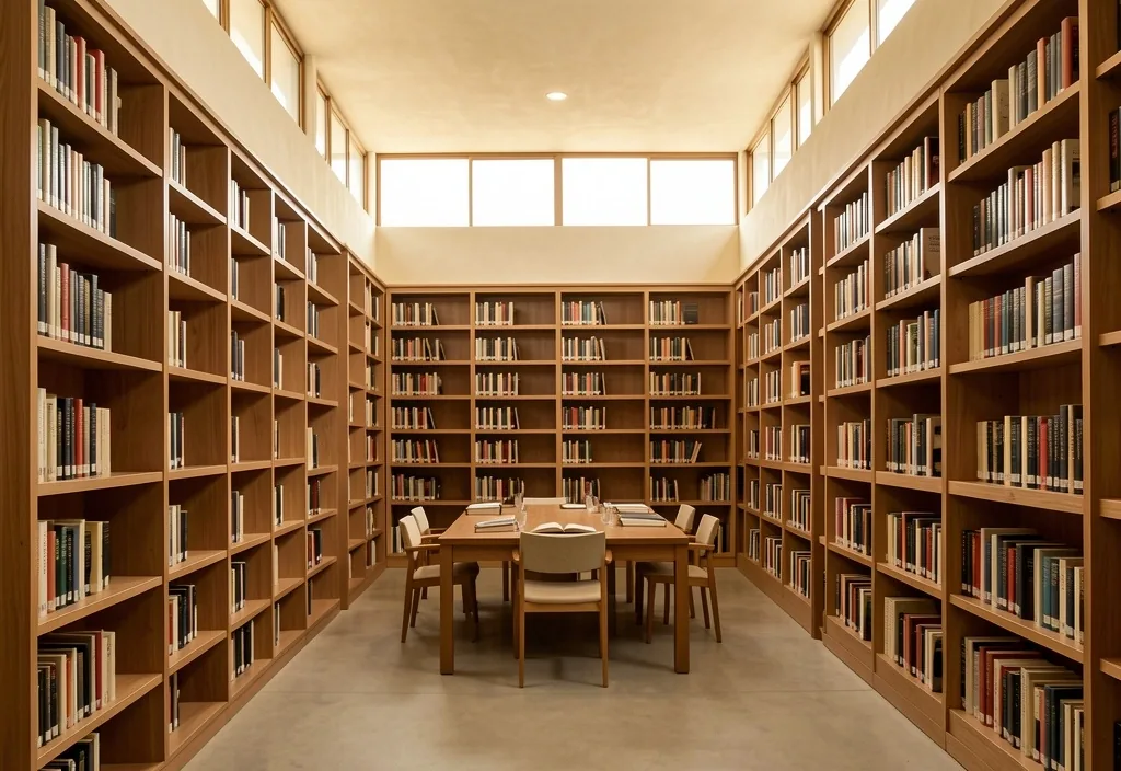Sala de lectura de la biblioteca educativa de Prostatec